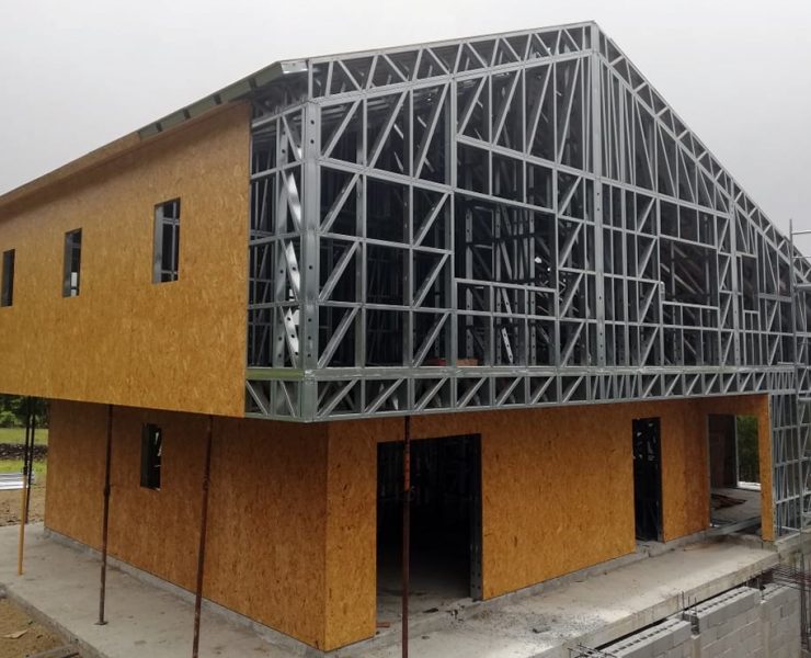 Fase de Placagem (placas OSB) - Tersteel - Destaque