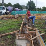 Preparação e betonagem das fundações LSF1